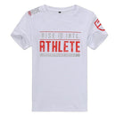 ALPHALETE MenShort sleeve Cotton T-shirt Man Slim Printed t shirt Male Gyms Fitness Bodybuilding Workout Brand Tees Tops Apparel